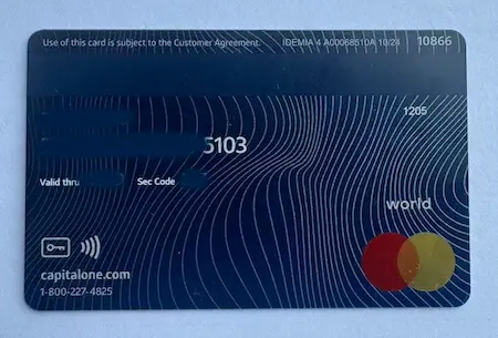 Capital One ITIN申请获批的白金押金信用卡实体卡细节实拍 Capital One ITIN申请获批的白金押金信用卡实体卡细节实拍