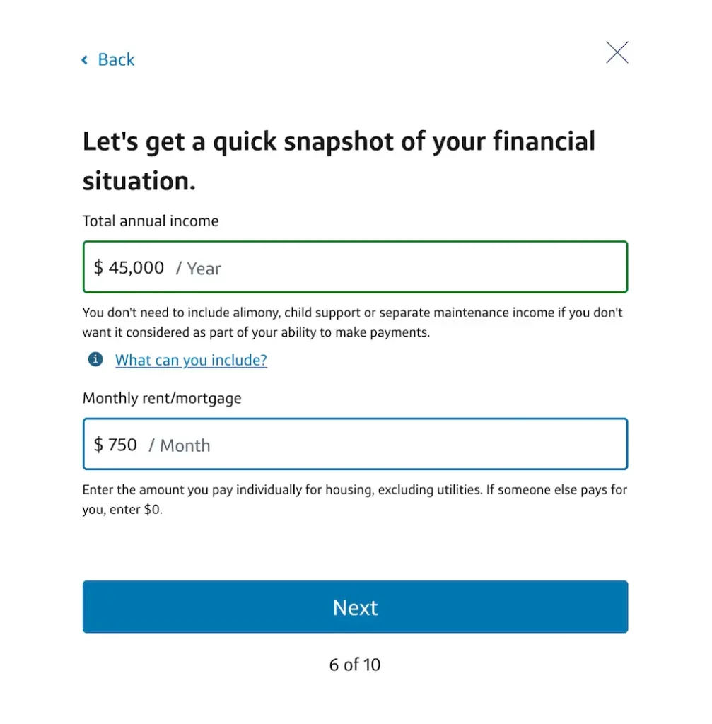 Capital One ITIN押金卡申请教程:填写财务相关信息 Capital One ITIN押金卡申请教程:填写财务相关信息