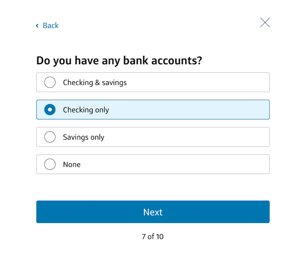 Capital One ITIN押金卡申请教程:填写美国银行账户信息 Capital One ITIN押金卡申请教程:填写美国银行账户信息
