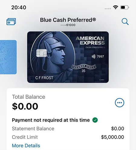 凭ITIN下卡American Express蓝现金优选信用卡正面实拍 美国运通Blue Cash Preferred信用卡实体卡片实拍,ITIN申办运通优选返现卡实物