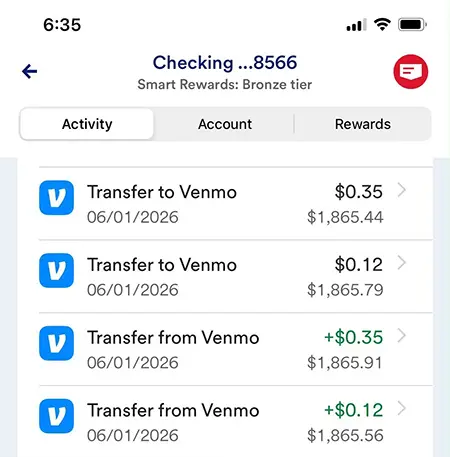 ITIN注册Venmo绑定Capital One美行，支票账户Venmo、Zelle、PayPal全部资金往来流水账单